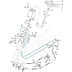 VOLANT PFM NOIR AVEC PLAQUE STIGA ORIGINAL STIGA - 337961200/0 | NewgardenParts.com