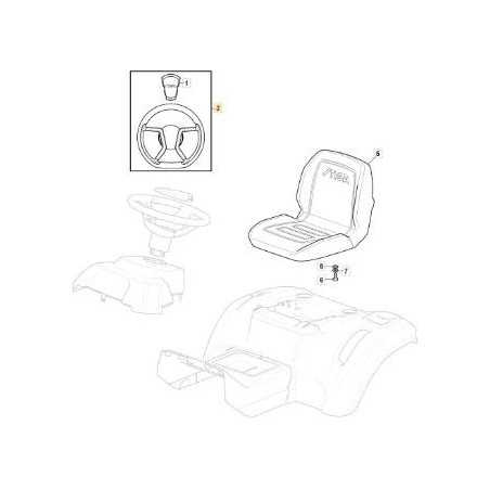 STIGA STEERING WHEEL '21 BLACK SD/MP NV STYLE ORIGINAL STIGA - 325961227/0 | NewgardenParts.com