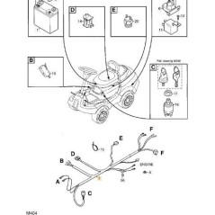 ARNÉS (PRIMER) ORIGINAL STIGA - 1134-6498-01 | NewgardenParts.com