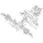 WORM HOUSING-RIGHT ORIGINAL STIGA - 1811-3083-01