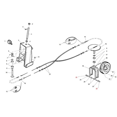 Dado autobloccante M14X1,5 TOPGREEN ORIGINALE GIANNI FERRARI BFB 00111250011 | NewgardenParts.com