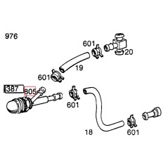 BRIGGS & STRATTON Sechskantmutter für Rasenmähermotor 094189