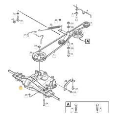 Getriebe für Rasentraktor 2105M XM110 ORIGINAL STIGA 1134-4847-01 | NewgardenParts.com