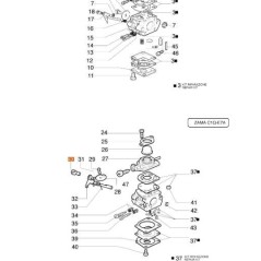 CROCHET DE CÂBLE D'ACCÉLÉRATEUR AU CARBURATEUR K045001 ORIGINAL EMAK 2318412