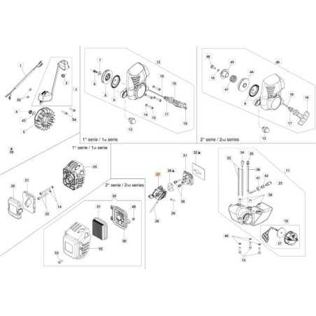 CARBURETOR WT-1019C ORIGINAL EMAK 2318666AR | NewgardenParts.com