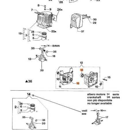 Ball bearing 12x32x10 brush cutter 433BP ORIGINAL OLEOMAC 094000006R | NewgardenParts.com