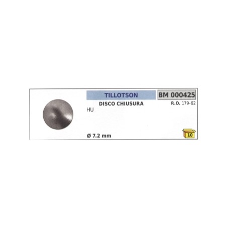 Disco chiusura TILLOTSON motosega HU Ø esterno 7,2 mm 179-62 | NewgardenParts.com