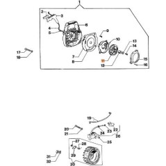 ORIGINAL STARTER PULLEY EMAK 006001021 | NewgardenParts.com