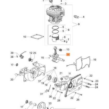 ALBERO MOTORE ORIGINALE EMAK 50090048R | NewgardenParts.com