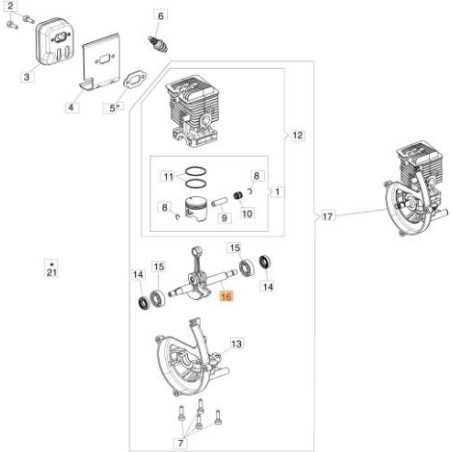 ALBERO MOTORE ORIGINALE EMAK 56600160R | NewgardenParts.com