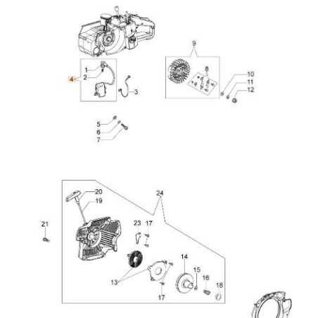 OLEOMAC GS820 MTL85R ORIGINAL 50200162R Chainsaw Earth Auger Coil | NewgardenParts.com