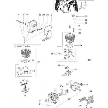 COMPLETE CYLINDER ORIGINAL EMAK 61330227 | NewgardenParts.com
