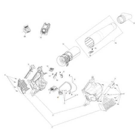BATTERY CONNECTOR W/CABLE BLW 56V ORIGINAL EMAK 54360039R | NewgardenParts.com