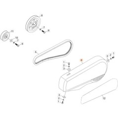 ORIGINAL RIEMENABDECKUNG EMAK 68580017R | NewgardenParts.com