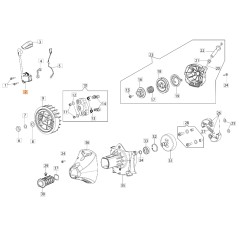 Bobine de débroussailleuse modèles BCF530 BCF550 ORIGINAL EMAK 2501014R