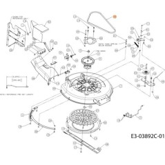 COURROIE ORIGINALE EMAK C75404190 | NewgardenParts.com