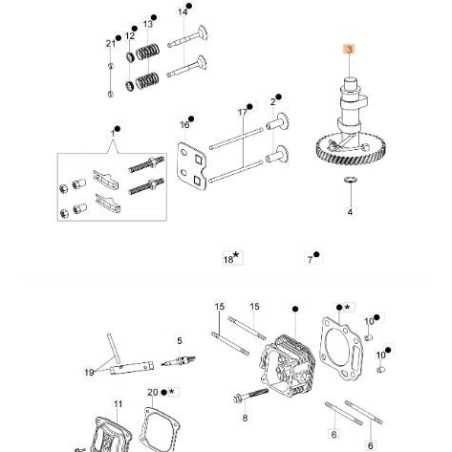 ALBERO CAMME ORIGINALE EMAK L66150102A | NewgardenParts.com