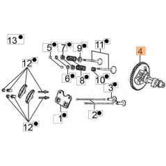 ALBERO CAMME ORIGINALE EMAK L66150674 | NewgardenParts.com