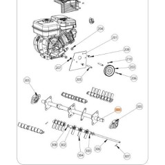 ARBRE DE ROTOR D'ORIGINE EMAK KVKI02020203 | NewgardenParts.com