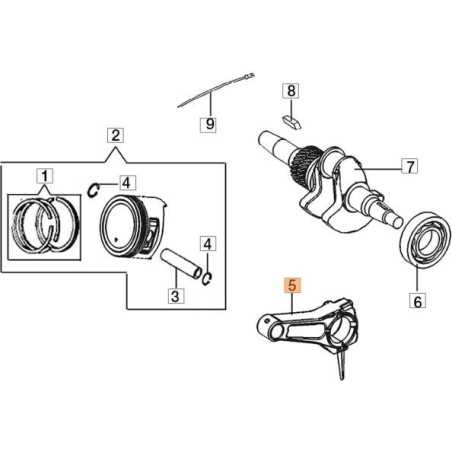 Pleuelstange komplett Original EMAK L66150548 | NewgardenParts.com