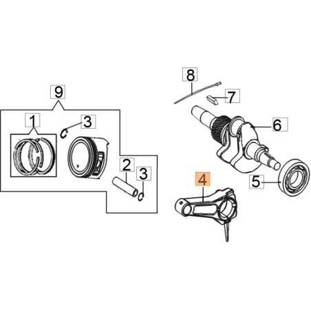 Pleuelstange komplett Original EMAK L66150670 | NewgardenParts.com