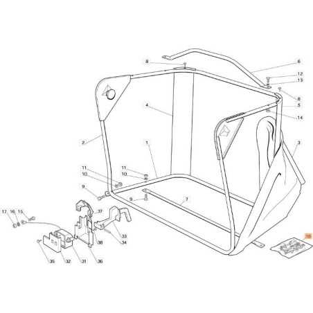 SAC À OUTILS ORIGINAL EMAK G384180180E0 | NewgardenParts.com