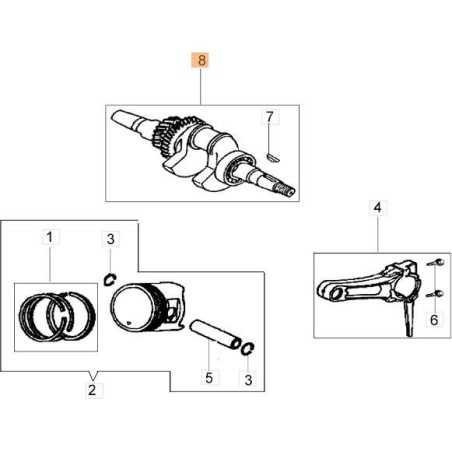 ALBERO MOTORE ORIGINALE EMAK L66151167 | NewgardenParts.com