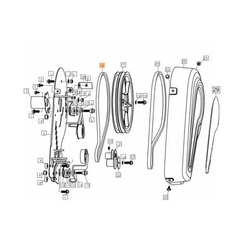 COURROIE TRAPÉZOÏDALE POUR TRANSMISSION EMAK D'ORIGINE L66151135