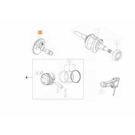 ALBERO CAMME ORIGINALE EMAK L66151809 | NewgardenParts.com