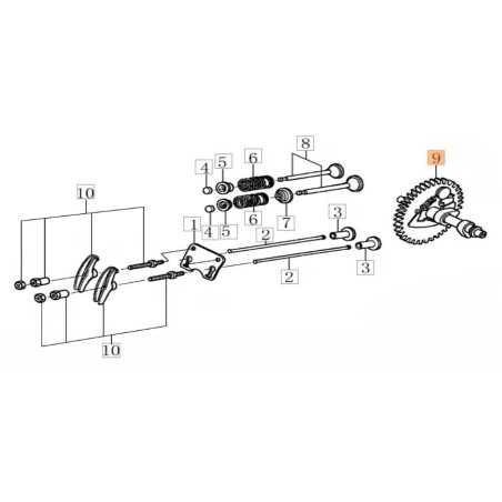 ALBERO CAMME ORIGINALE EMAK L66152133 | NewgardenParts.com