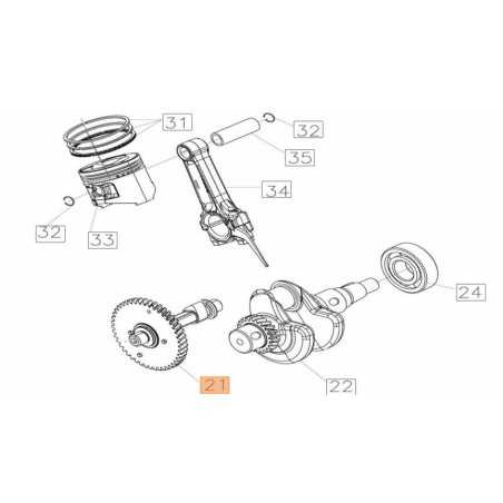 ALBERO CAMME ORIGINALE EMAK L66152499 | NewgardenParts.com