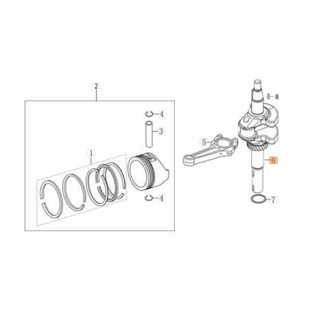 ALBERO MOTORE ORIGINALE EMAK L66151601 | NewgardenParts.com