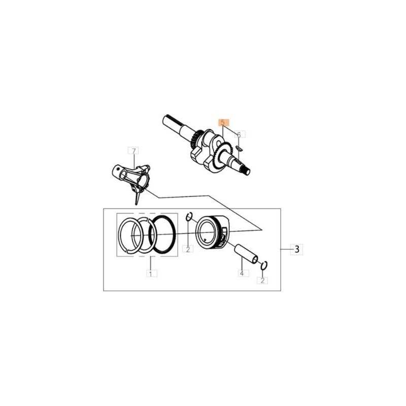ORIGINAL EMAK CRANKSHAFT L66152054