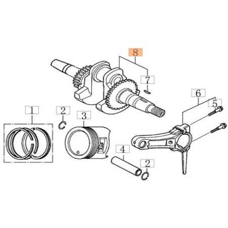 ALBERO MOTORE ORIGINALE EMAK L66152238 | NewgardenParts.com