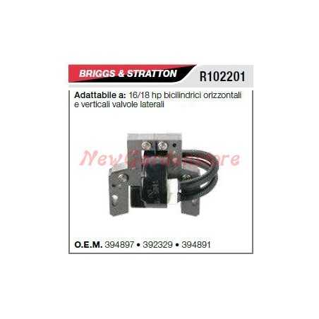 Ignition coil B&S lawn mower mower 16/18HP R102201 | NewgardenParts.com