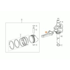 CONNECTING ROD COMPLETE ORIGINAL EMAK L66151600 | NewgardenParts.com