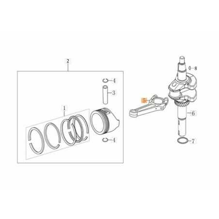 Pleuelstange komplett Original EMAK L66151600 | NewgardenParts.com