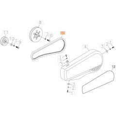 V-BELT FOR ORIGINAL EMAK TRANSMISSION L66151639 | NewgardenParts.com