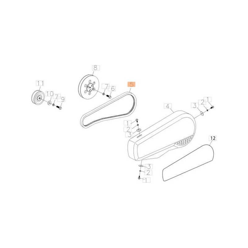 COURROIE TRAPÉZOÏDALE POUR TRANSMISSION EMAK D'ORIGINE L66151639