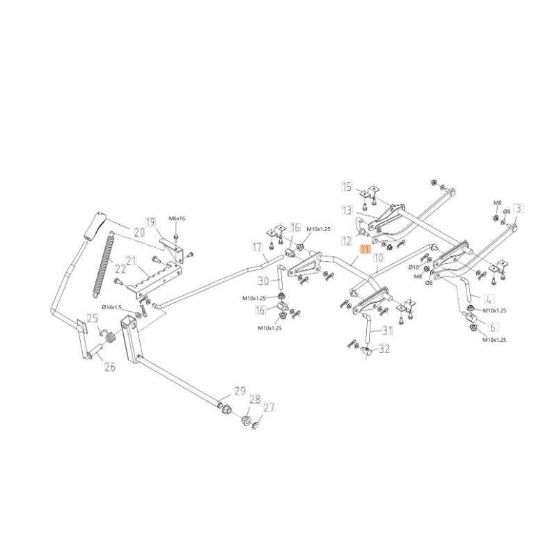 ASSE SOLLEVAMENTO ORIGINALE EMAK TS000296R