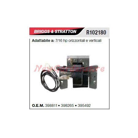 Bobina di accensione compatibile Briggs tagliaerba rasaerba 7 16 HP 395492 | NewgardenParts.com