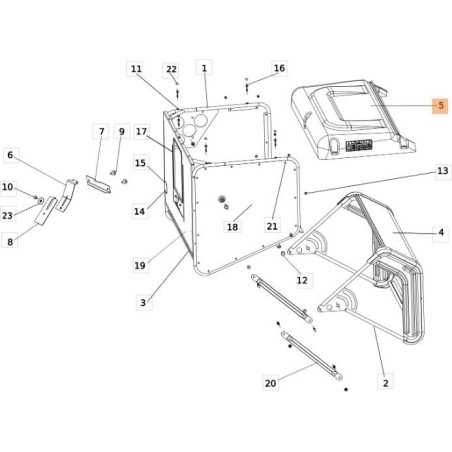 COUVERCLE DE PANIER ORIGINAL EMAK SGN532151699R | NewgardenParts.com