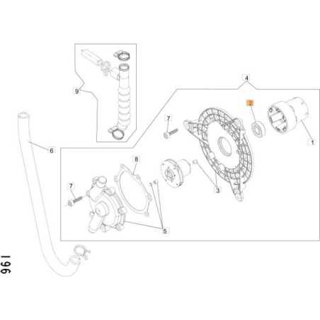 BALL BEARING 10X26X08 6000 2RSH ORIGINAL EMAK CFI4002700 | NewgardenParts.com