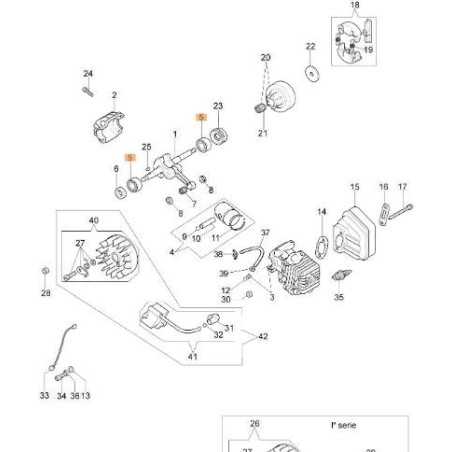 BALL BEARINGS 12X28X08 6001 ENGINE SHAFT L.FRIZ/VOL. ORIGINAL EMAK 50160108R | NewgardenParts.com