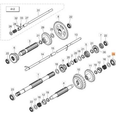 BALL BEARING 17X47X14 6303 ORIGINAL EMAK N1259400 | NewgardenParts.com