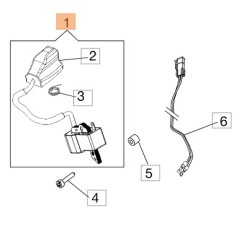 Bobina di accensione decespugliatore modelli BC270S BC270T 2501010BR OLEOMAC | NewgardenParts.com