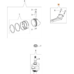 ORIGINAL CONNECTING ROD KIT EMAK L66150080A | NewgardenParts.com