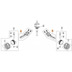ORIGINAL CONNECTING ROD KIT EMAK L66151062 | NewgardenParts.com