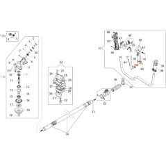 KIT DE CABLE DE ACELERADOR Y CHAPA ORIGINAL EMAK 61400310B