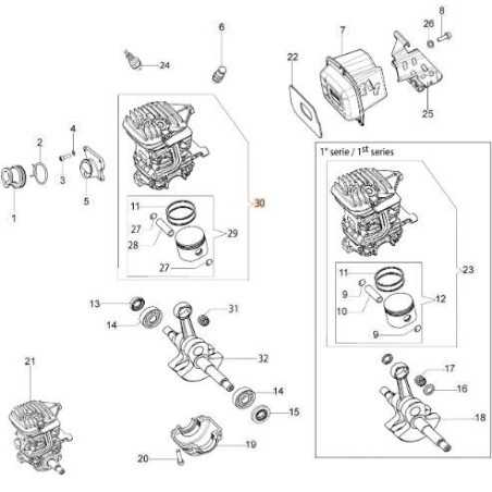 ORIGINAL EMAK CYLINDER AND PISTON KIT 50230244 | NewgardenParts.com